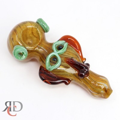 GLASS PIPE HAND PAINTED MONSTER EYE GP1211 1CT